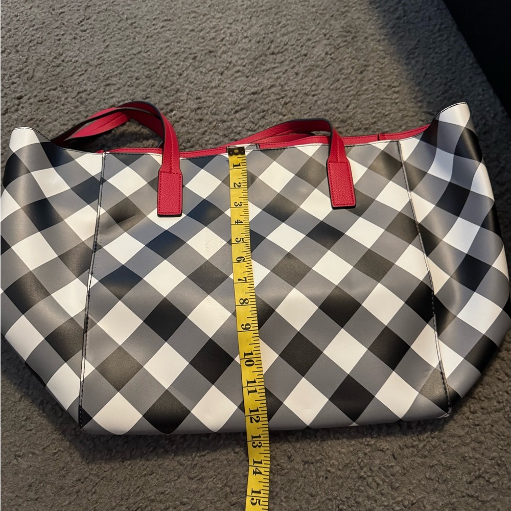 Black and White Checkered Tote Bag